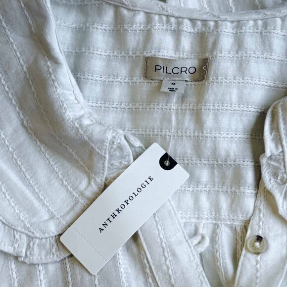 Pilcro for Anthrolpologie Keira Peter Pan Collar Swing Blouse NWT - Picture 5 of 12